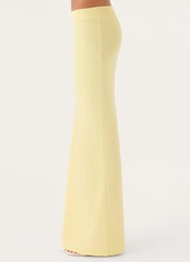 Amarah Knit Maxi Skirt - Yellow