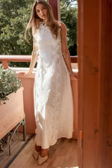 Arabella Lace-Up Maxi Dress