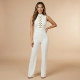 Alexis Lace-Up Formal Jumpsuit