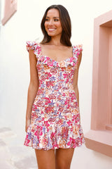 Endless Blossom Mini Dress Pink