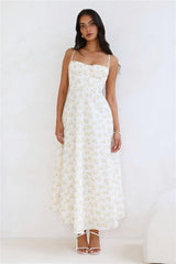 Orchid Kiss Maxi Dress Yellow