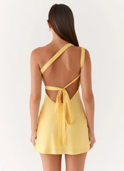Lights Out Mini Dress Yellow