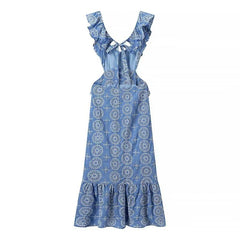 Everild | Women's Ruffle Detail Floral Maxi Dress