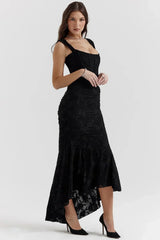 Carisia - Women'S Midi Dress With Floral Pattern