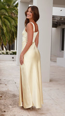 Valencia Ruched Maxi Dress