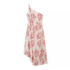 Charlize | Women's Asymmetric Floral Maxi Dress