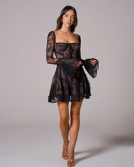 Amaya – The Romantic Lace Illusion Dress