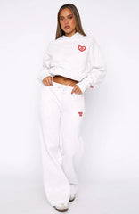 11th Street City Girl At Heart Wide Leg Sweatpants Cherry Glaze