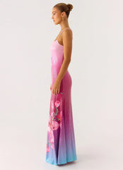Ariaz Sequin Maxi Dress Pink