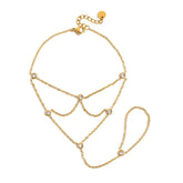 Elara Kristallen Ring Armband | 18K Goud