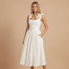 Emilia Bow Midi Dress