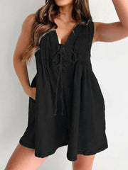 Sawyer Lace Up Mini Romper