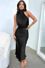 Solstice Draped Midi Dress