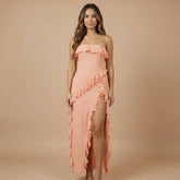 Isabella Ruffle Maxi Dress