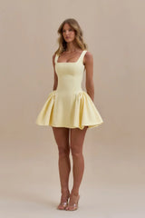 SABRINA MINI DRESS | LEMON