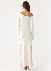 Kova Knit Maxi Dress White
