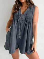 Sawyer Lace Up Mini Romper