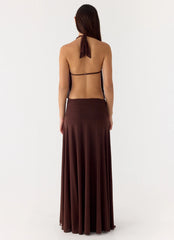All This Aura Maxi Dress Chocolate