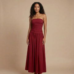 Natasha Ruched Maxi Dress