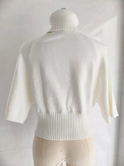 Turtleneck Batwing Sleeve Sweater
