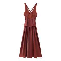 Damiana | Women's V-Neck Elegant Maxi Dress