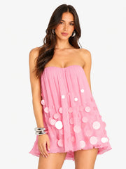 Sherry Embellished Dress - Fondant Pink