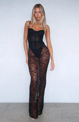 Noir Atmosphere Maxi Dress