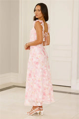 Rose Whisper Midi Dress Pink