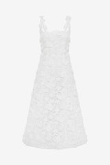 Odette Lace Midi Dress - Snow