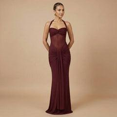 Sienna Ruched Maxi Dress