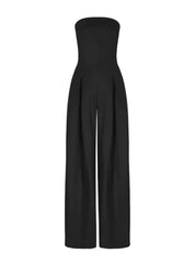 Duttini | Strapless Wide-Leg Jumpsuit