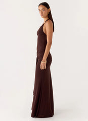 Miyah Hardware Maxi Dress Chocolate