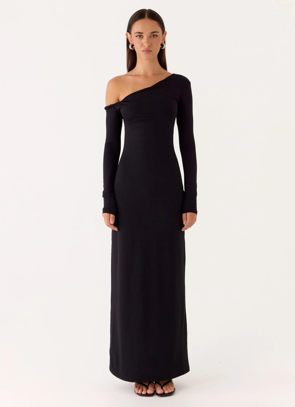 Jordana Twist Maxi Dress Black