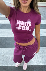 11th Street Sweet Kisses Baby Tee Very Berry