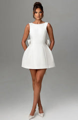 Victoria Bow Mini Dress