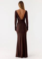 Dray Maxi Dress Chocolate