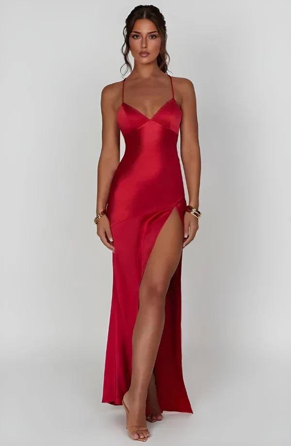 Scarlett Satin Maxi Dress