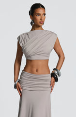 Amara Top - Light Grey