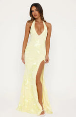 Always Yours Maxi Dress Lemon