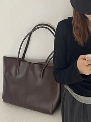 Duttini | Vegan Leather Tote Bag – Spacious Everyday Handbag