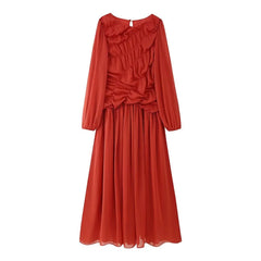 Despina | Women's Voluminous Ruched Elegant Maxi Dress