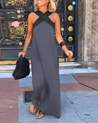 Stella Cross Maxi Dress
