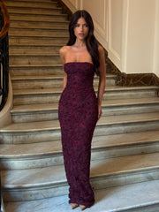 Carlo Maxi Dress Dark Mauve