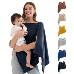 Taupe Peekaboo Nursing Poncho