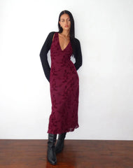 Alessia Velvet Midi Dress