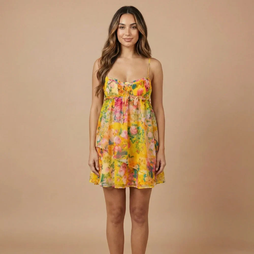 Iris Floral Mini Dress