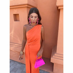 Cecania | Women's Asymmetric Elegant Maxi Dress