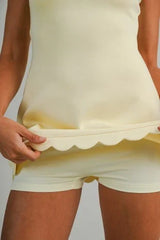 Country Club Scallop Mini Dress