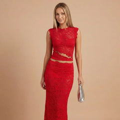 Alessandra Lace Maxi Set