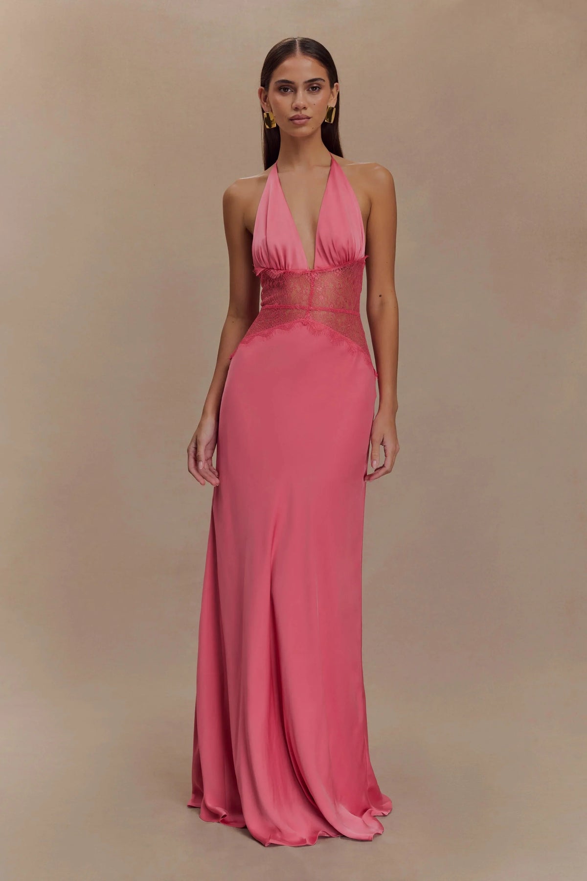 Dinah Lace And Satin Dress